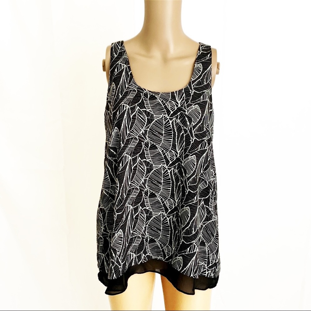 LOFT Leaf Print Layered Tank - Picture 11 of 15